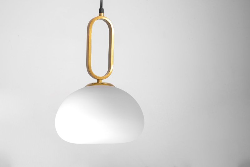 Pendant Lamp TOOLIGHT APP1073-1CP White Gold 1-light point E27 23x23x15-100cm