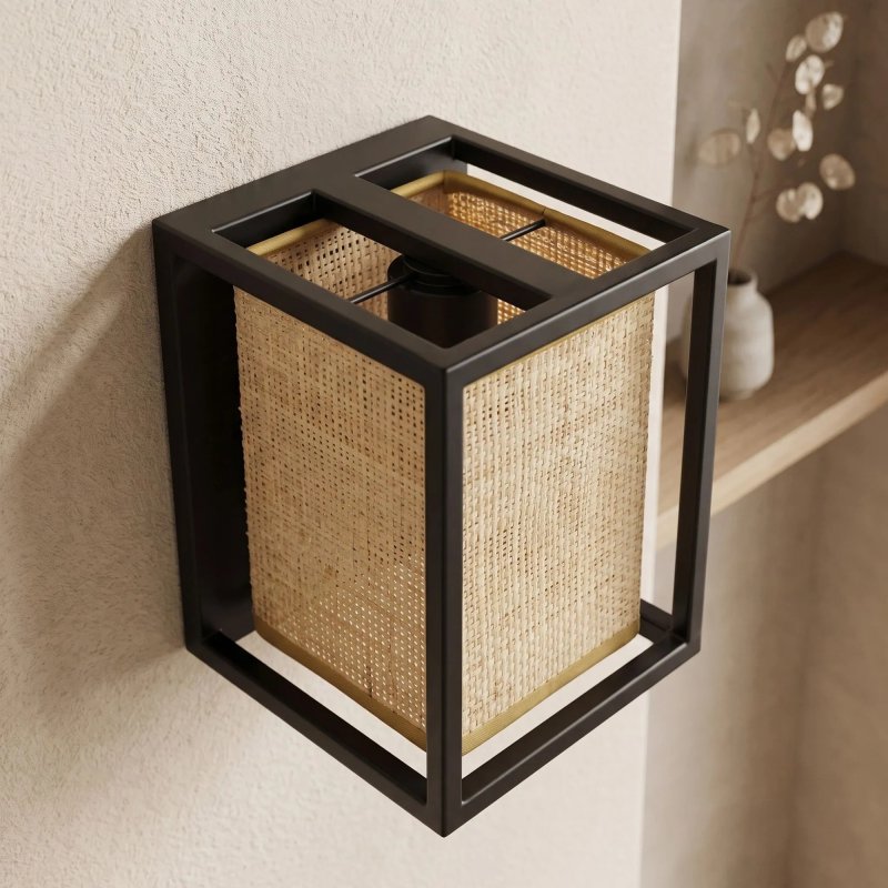 Wall Light Toolight APP1286-1W E27 brown / black