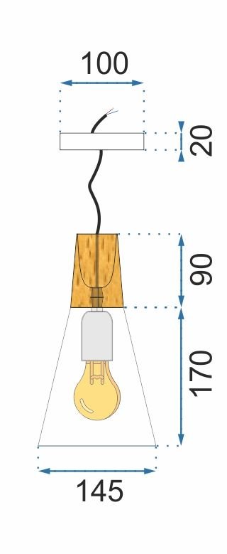 Pendant Lamp TOOLIGHT APP058-1CP SCANDI B White/ 14,5x26 cm E27