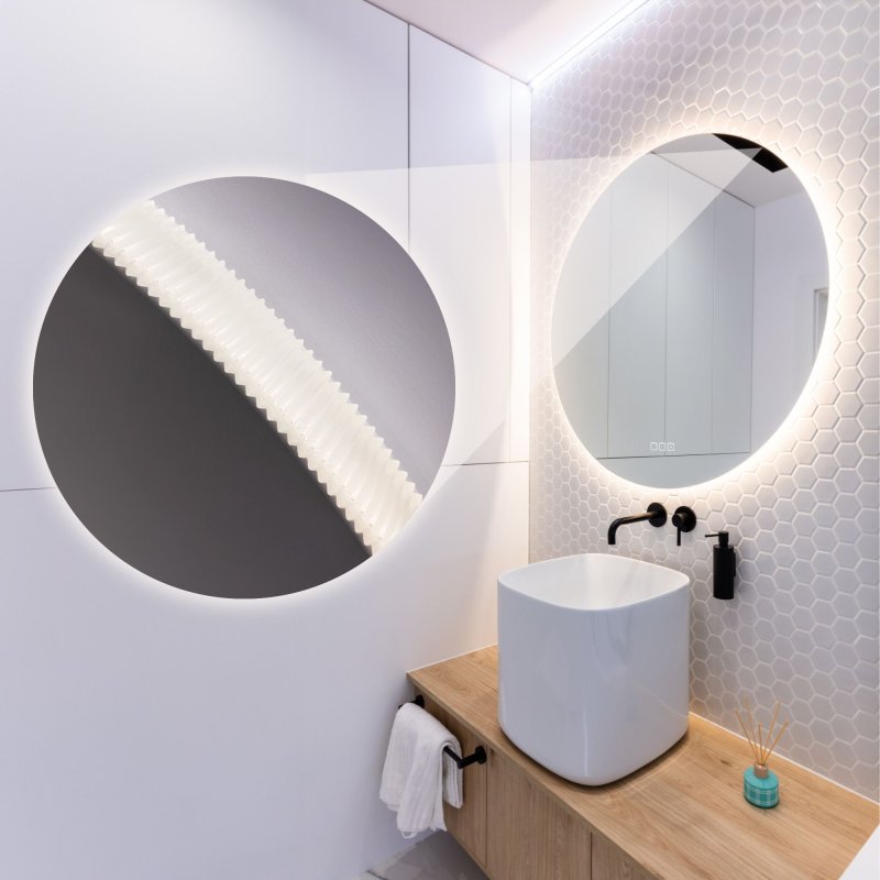 Mirror LED 80cm ROUND BLUETOOTH