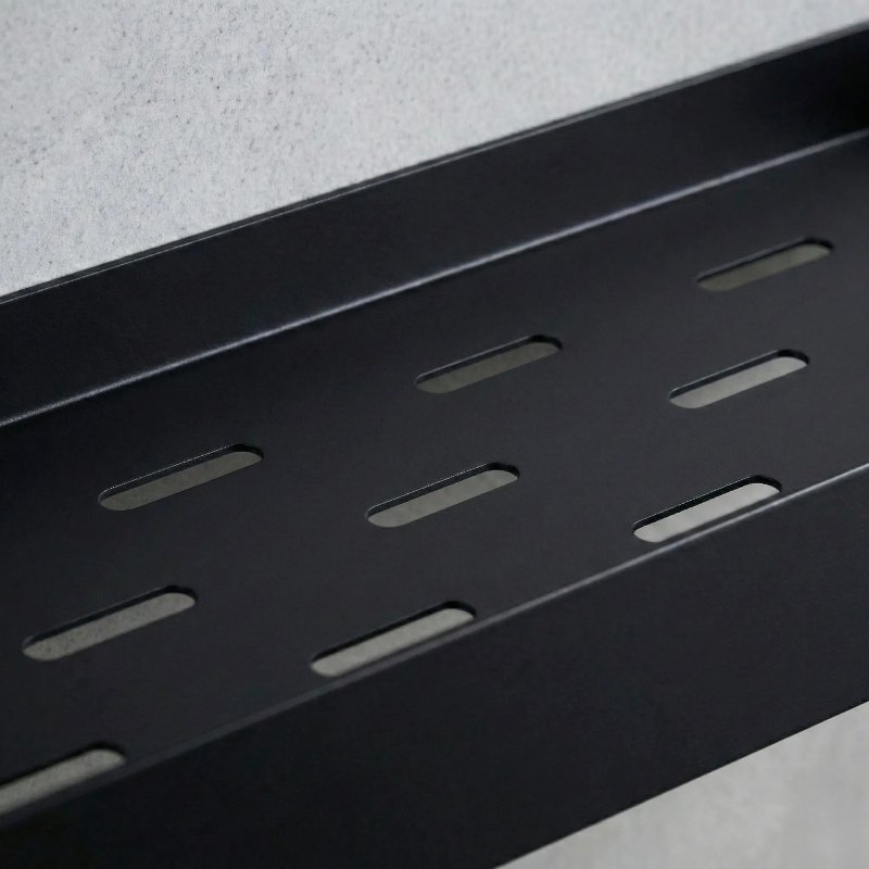 Bathroom Shelf Sf04 60Cm Black Matt