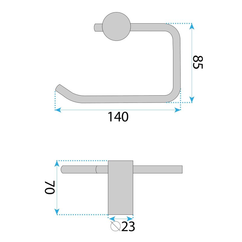 Toilet Paper Holder Rea A62309G Gold