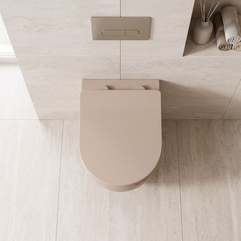 Toilet bowl REA Carlo Mini Tornado Mocca Matt