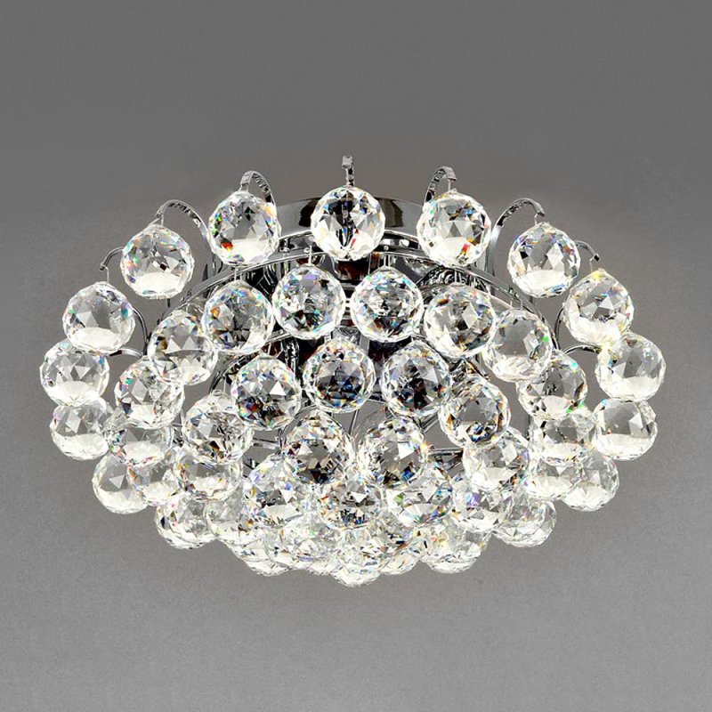 Ceiling Lamp Chandelier TOOLIGHT APP783-3C Cristal Round 3-light points E14