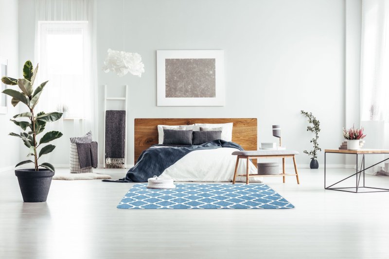 PLUSH CARPET CLOVER BLUE 1.20*1.70
