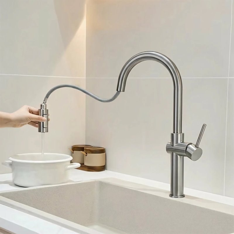KITCHEN FAUCET REA FRESH HIGH BRUSH NICKEL