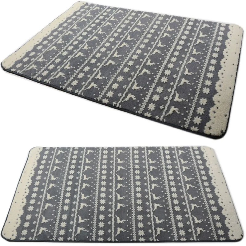 PLUSH CARPET CLOVER BERGEN GREY 1.20*1.70