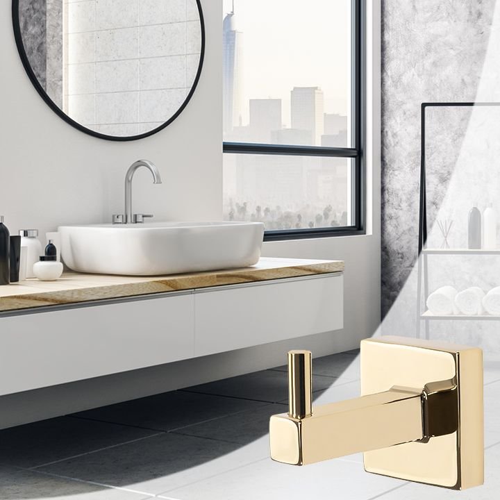 Bathroom hook hanger REA Gold 322196A