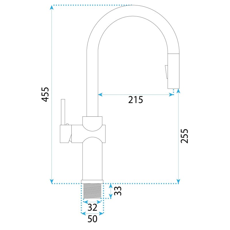 KITCHEN FAUCET REA FRESH HIGH BRUSH NICKEL
