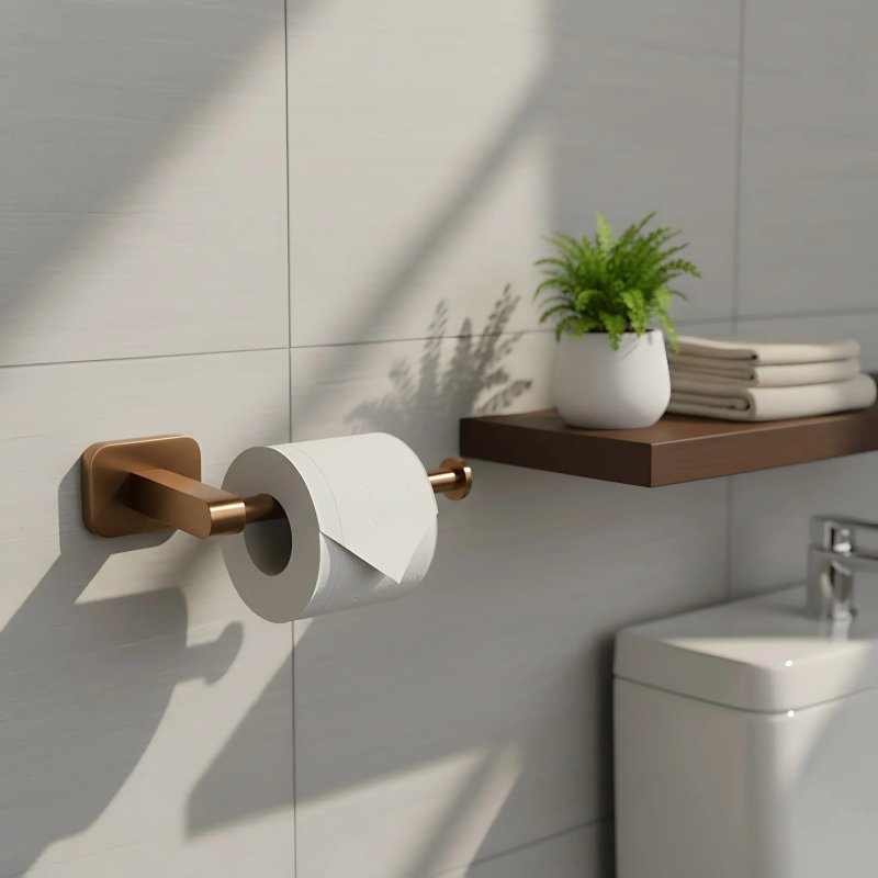 TOILET PAPER HOLDER REA 5909 NICO BRUSH COPPER