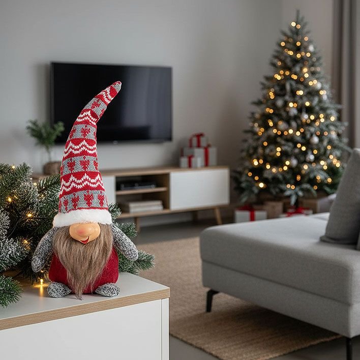 Christmas Gnome YX068 50cm White
