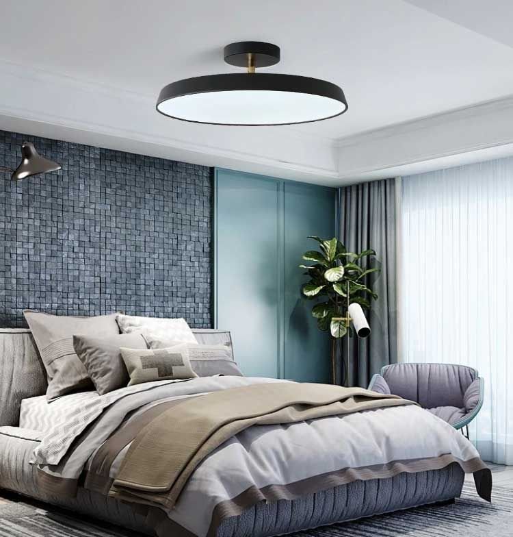 Ceiling Lamp Chandelier TOOLIGHT APP860-C Black 50cm Round 5-light points E27 50x14Cm