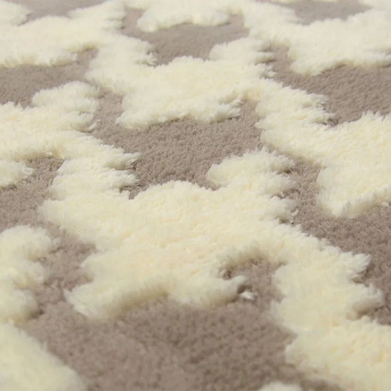 PLUSH CARPET CLOVER PEPITKA BEIGE 1.40*2.00