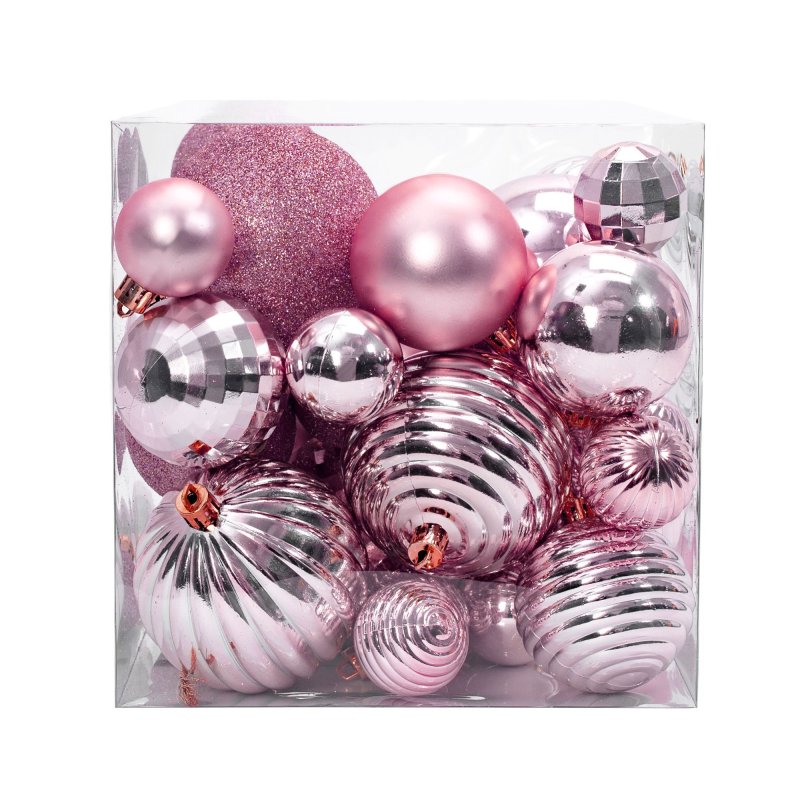 Christmas balls 311433 ROSE RED