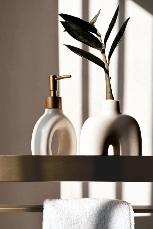 Bathroom Shelf Sf01 45Cm Brushed Gold