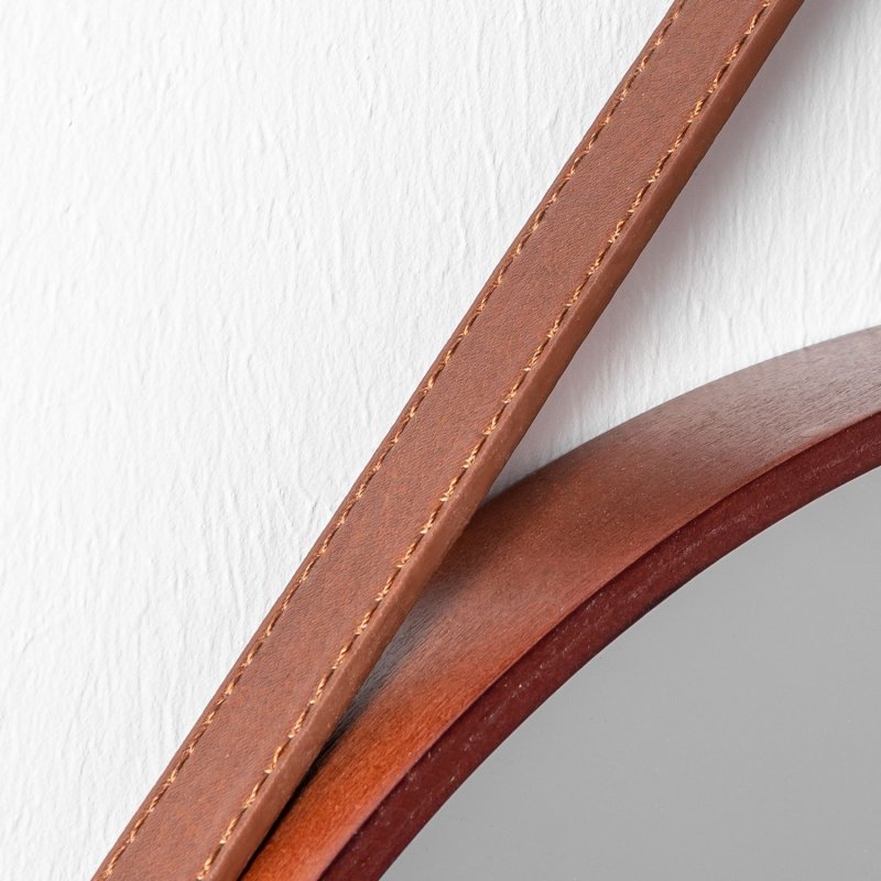 Mirror with Strap REA NBKL-19028 50 cm D.brown