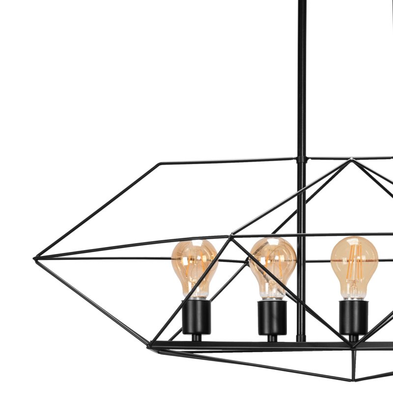 Pendant Lamp TOOLIGHT APP1037-5CP Black 5-light points E27 29x82x88cm