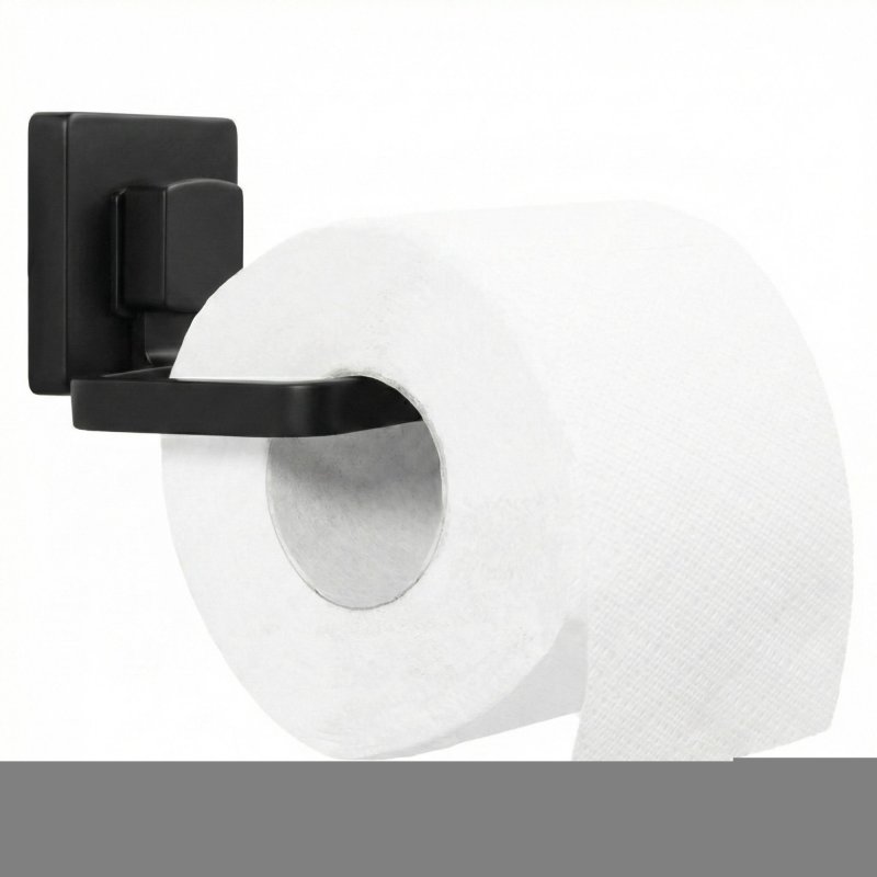Toilet paper holder REA without drilling Black 381698