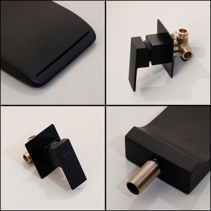 Concealed Basin Faucet REA Mason Black