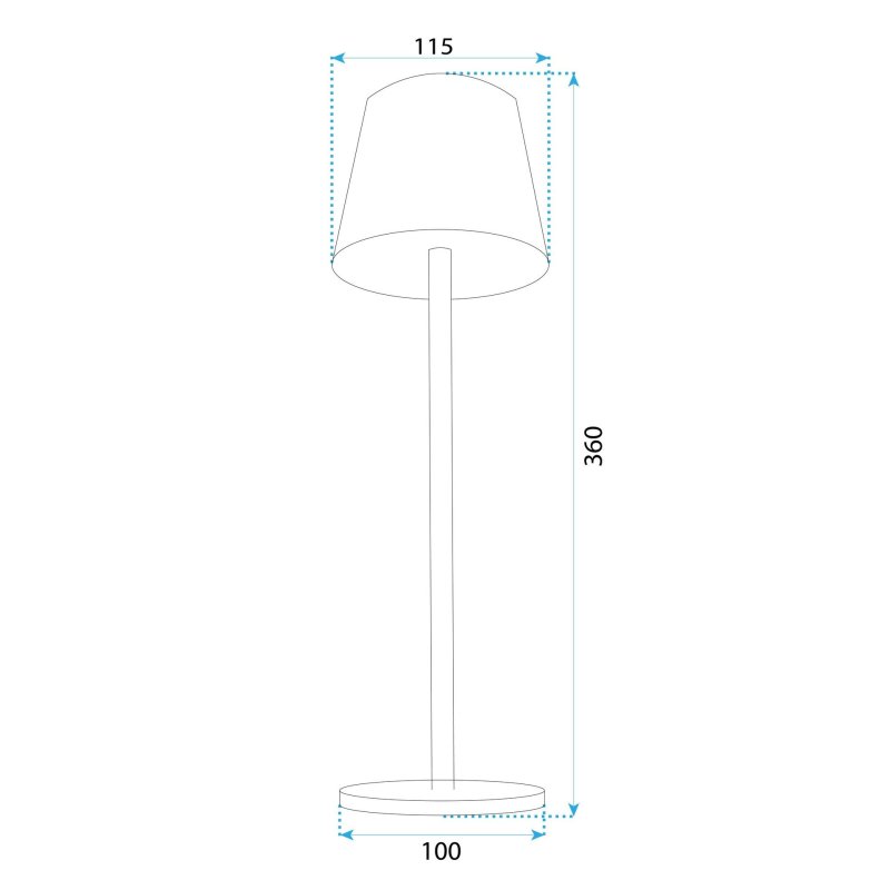 Bedside lamp APP1369-T GREY
