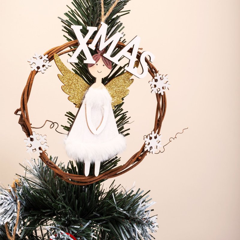 Round Christmas decoration 16 cm KL-21X15