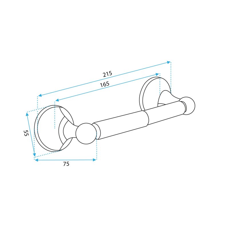 Toilet paper holder 332869B Antique Bronze