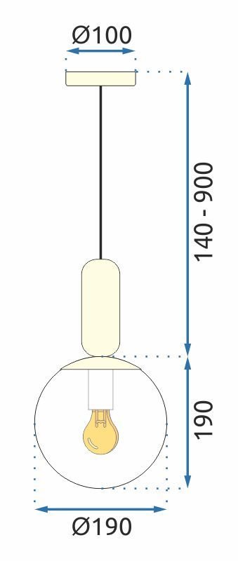 Lamp APP474-1CP GOLD