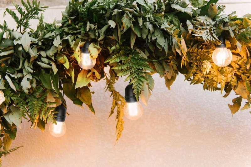 Outdoor garland black WOJ+14342