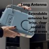 UK Technology Retro Radio, Radios Mains And Battery, Portable FM Radio Bluetooth Speaker, Rechargeable Battery, Vintage FM, Easy To Use, Transistor, Large Dial, USB Plug In (Blue)