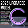 UK Technology G Lamp Wireless Charger, Night Lights Bluetooth Speaker Light, Wireless Charger Lamp, Multi Coloured Night Light for Bedroom, Dimmable LED, Birthday Gifts Gadgets For Teenage Boys Girls
