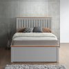Malmo Grey Wooden Ottoman Storage Bed Double