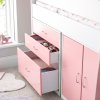Lacy Pink Storage Mid Sleeper Bed