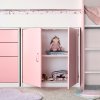 Lacy Pink Storage Mid Sleeper Bed