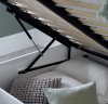 Dawson White Wooden Ottoman Bed Double