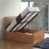Malmo Oak Wooden Ottoman Storage Bed King Size