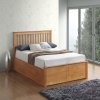 Malmo Oak Wooden Ottoman Storage Bed King Size