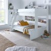 Oliver White Triple Sleeper Storage Bunk Bed With Drawer Option