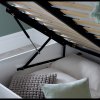 Dawson White Wooden Ottoman Bed King Size