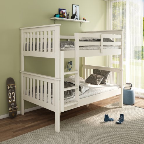 Oslo White Quadruple Sleeper Bunk Bed